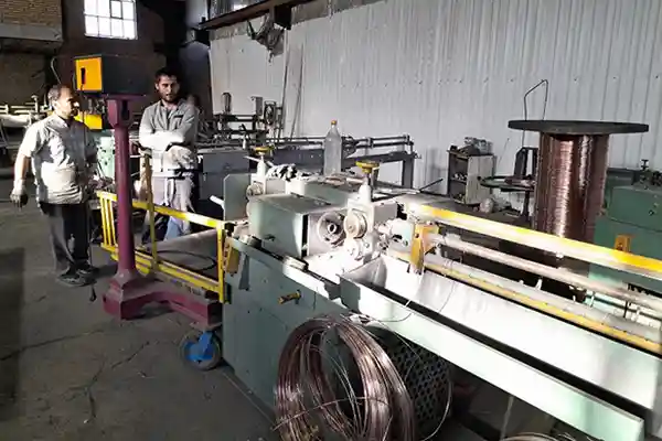 کشش و کاهش قطر مفتول